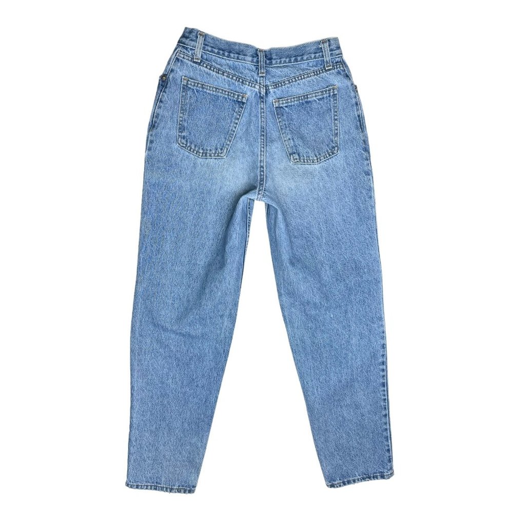 Vintage 90s Arizona Jeans Co. Size 7 Tapered Blue Jeans 100% Cotton Made in USA